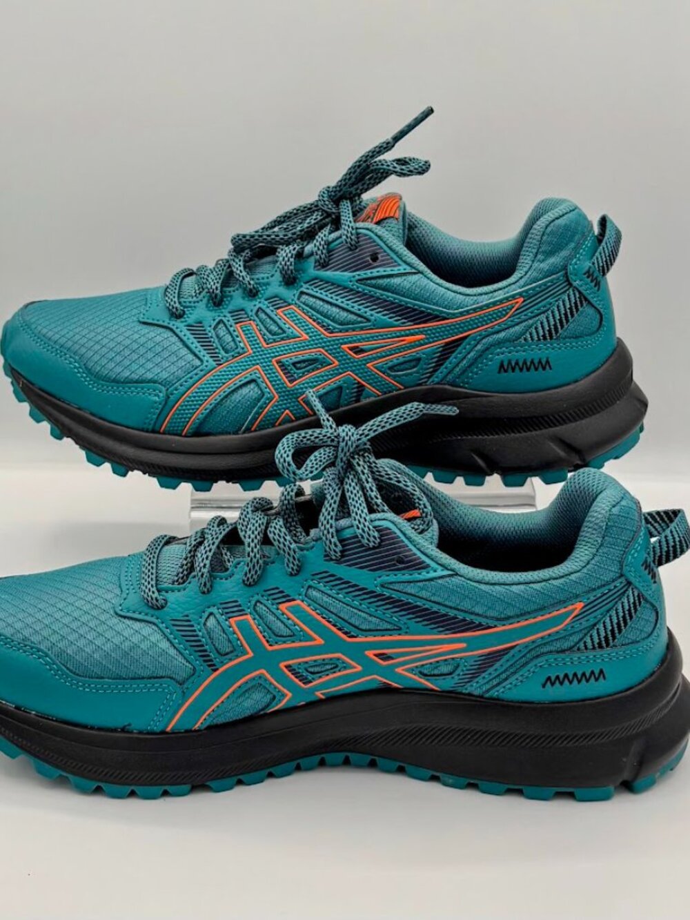 ASICS Women's size 9 Trail Scout 2 Running Shoes "Misty Pine / Nova Orange - Picture 3 of 9